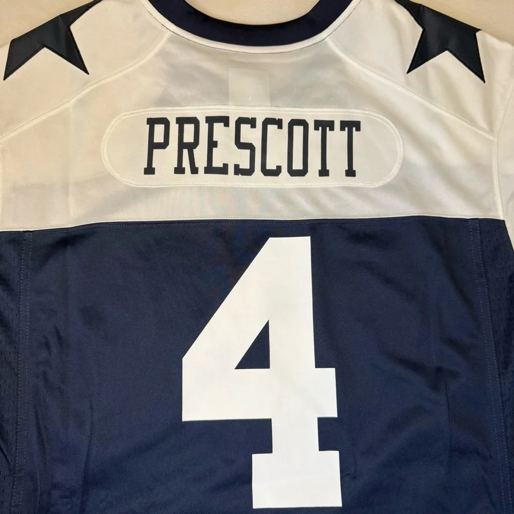 Nike Dak Prescott #4‎ Cowboys Jersey XXL Navy NFL Game Jersey NWT